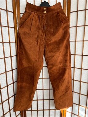 Vintage Danier Brown Leather Pants